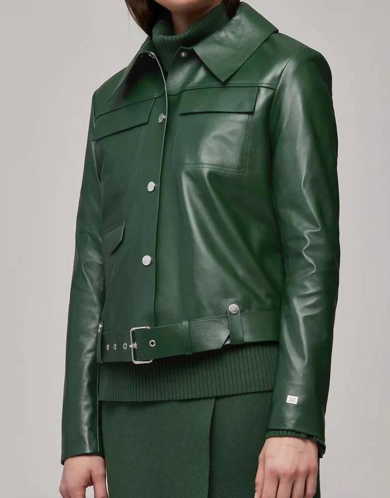 NEW SOIA&KYO rowen leather jacket in juniper - Picture 3 of 5